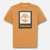 T-shirt met vierkant gestapeld logo en korte mouwen