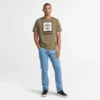T-shirt met vierkant gestapeld logo en korte mouwen