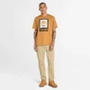 T-shirt met vierkant gestapeld logo en korte mouwen