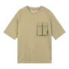 T-shirt met zak “Light Khaki”