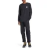 Timberland Casual met print, ronde hals, lange mouwen, zwart