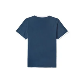 Timberland Casual T-shirt met ronde hals en print, korte mouwen, blauw