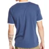 Timberland Casual T-shirt met ronde hals en print, korte mouwen, blauw