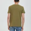 Timberland Casual T-shirt met ronde hals en print, korte mouwen, groen