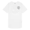Timberland Casual T-shirt met ronde hals en print, korte mouwen, wit