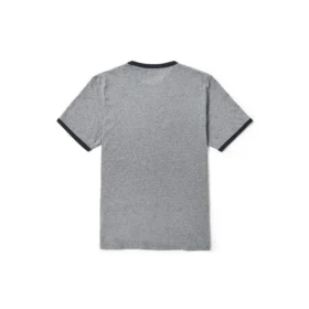 Timberland Colorblock kraag met logo print, korte mouwen, grijs