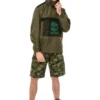 Timberland Contrasting Colors Pocket hooded Pullover Jassen Groen