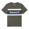 Timberland Contrastkleurige stiksels Color Block Korte mouw Groen