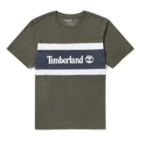 Timberland Contrastkleurige stiksels Color Block Korte mouw Groen