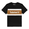 Timberland Contrastkleurige stiksels Color Block Korte mouw Zwart