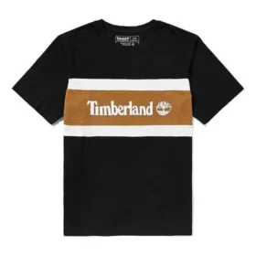 Timberland Contrastkleurige stiksels Color Block Korte mouw Zwart