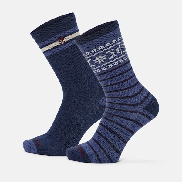 Timberland® Fair Isle Crew-sokken voor heren, 2-pack Timberland® Fair Isle Crew-sokken voor heren, 2-pack