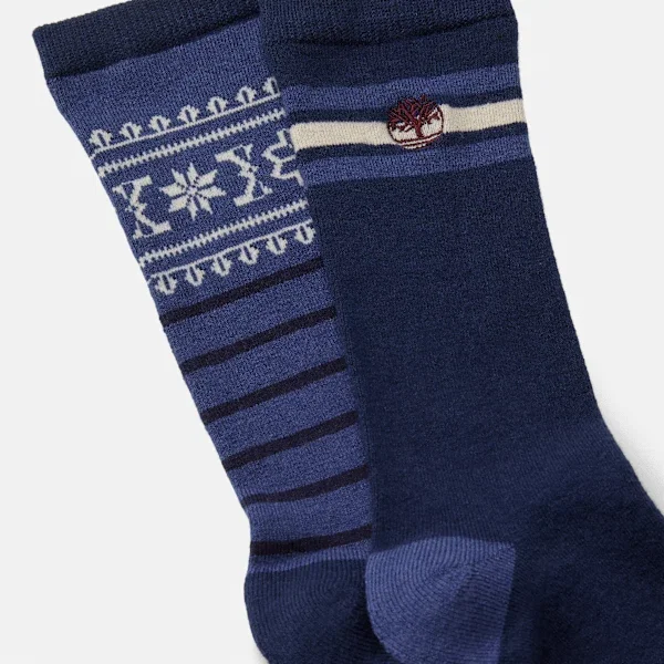 Timberland® Fair Isle Crew-sokken voor heren, 2-pack Timberland® Fair Isle Crew-sokken voor heren, 2-pack
