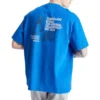 Timberland geel patroon cargo ronde hals korte mouw blauw