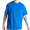 Timberland geel patroon cargo ronde hals korte mouw blauw