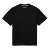 Timberland geel patroon cargo T-shirt met ronde hals en korte mouwen, zwart