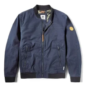 Timberland Logo Pocket Zipper pilotenjas Blauw