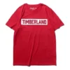 Timberland Logo-print Casual Korte Mouw Rood