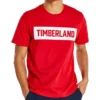 Timberland Logo-print Casual Korte Mouw Rood