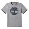 Timberland Logo-print Korte mouw Grijs