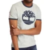 Timberland Logo-print Korte mouw Grijs