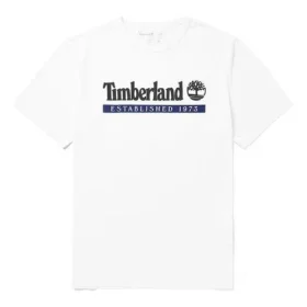 Timberland Logo-print Korte mouw Wit