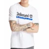 Timberland Logo-print Korte mouw Wit