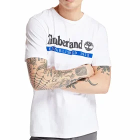 Timberland Logo-print Korte mouw Wit