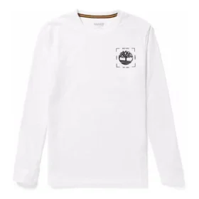 Timberland Logo-print Ronde hals Lange mouwen Wit