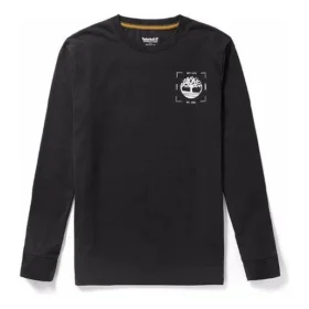 Timberland Logo-print Ronde hals Lange mouwen Zwart