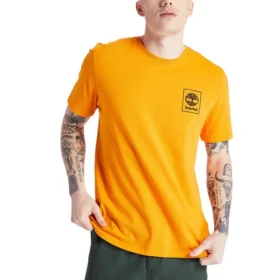 Timberland met rugprint, korte mouwen, oranje