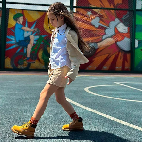 Junior Timberland® Premium 6-Inch Waterproof Laarzen – Tarwe Junior Timberland® Premium 6-Inch Waterproof Laarzen – Tarwe