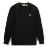 Timberland Pullover met rond hals en geborduurd logo Zwart