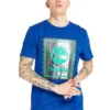 Timberland Ronde Hals met Print Korte Mouw Blauw