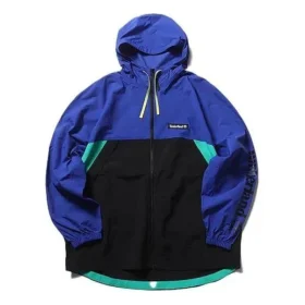 Timberland Splicing hooded Zipper Jassen Blauw