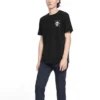 Timberland sportshirt met ronde hals en korte mouwen, zwart