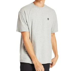 Timberland SS20 Casual ronde hals met print, korte mouwen, grijs