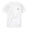 Timberland SS20 Casual ronde hals wit bedrukt korte mouw wit