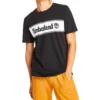Timberland SS20 Contrasterende kleuren Logo-opdruk Korte mouw Zwart