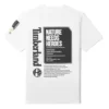 Timberland SS20 Earth Series met print, korte mouwen, wit