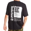 Timberland SS20 Earth Series met print, korte mouwen, zwart