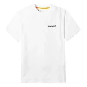 Timberland SS20 Ronde Hals met Print Korte Mouw Wit
