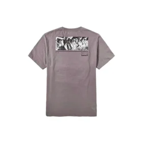 Timberland SS20 Ronde hals met print, korte mouwen, grijs