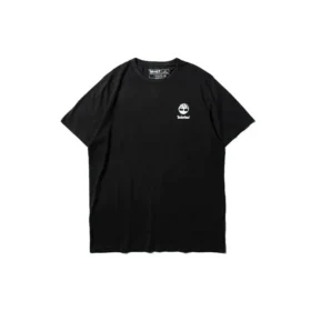 Timberland SS20 T-shirt met logo en korte mouwen, zwart