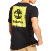 Timberland SS20 T-shirt met logo en korte mouwen, zwart