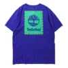 Timberland SS20 T-shirt met logo-opdruk, korte mouwen, blauw