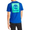 Timberland SS20 T-shirt met logo-opdruk, korte mouwen, blauw