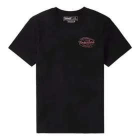 Timberland SS20 T-shirt met ronde hals en print, korte mouwen, zwart