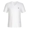Timberland T-shirt met geborduurd logo, V-hals en korte mouwen, wit