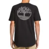 Timberland T-shirt met ronde hals en print, korte mouwen, zwart